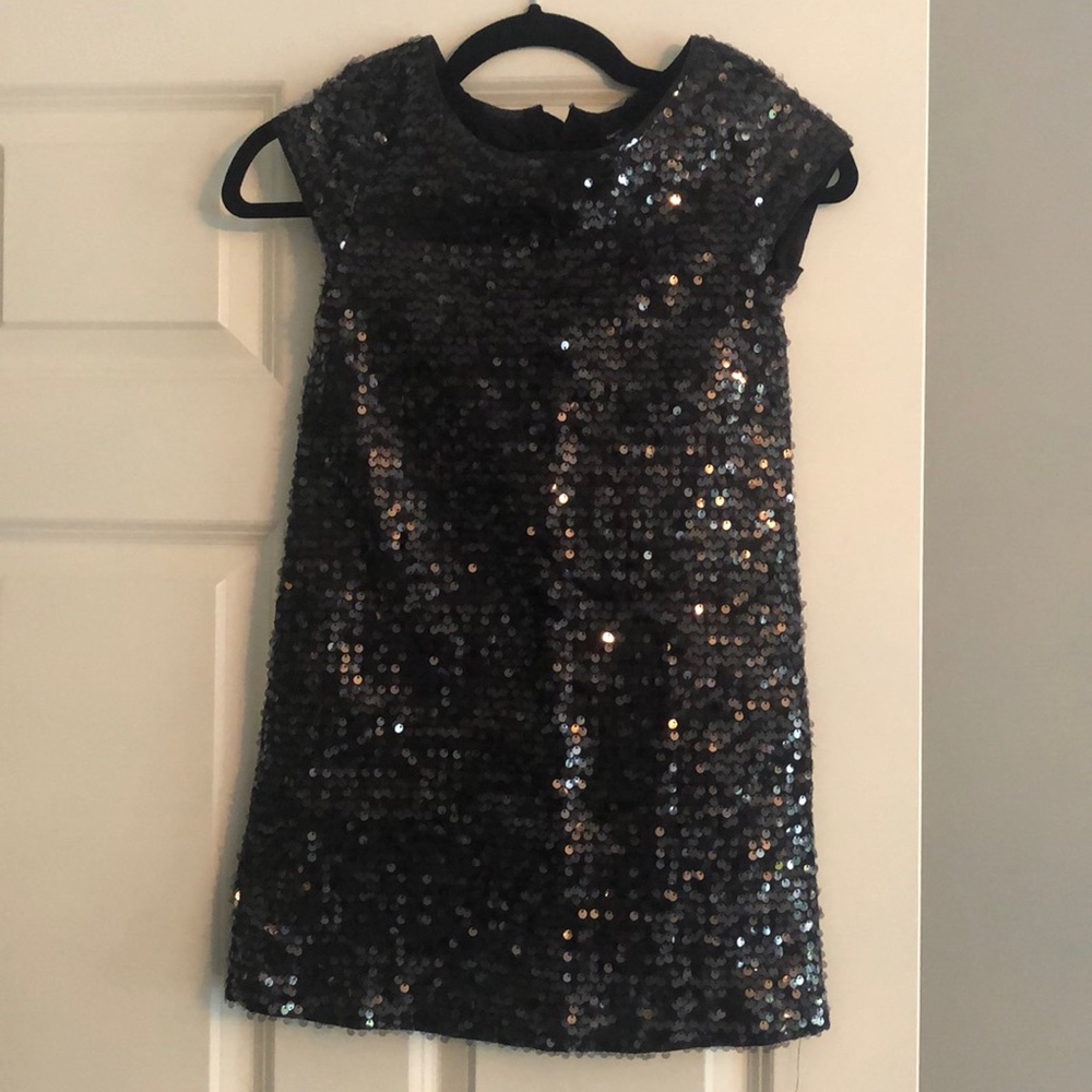 Gap Black Sequin Dress